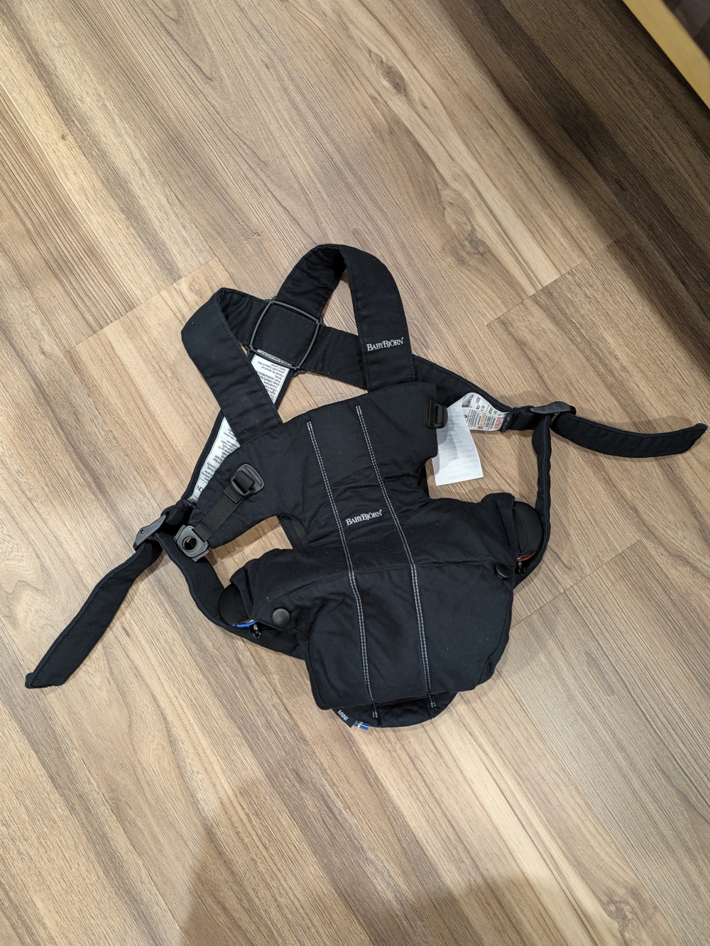 BabyBjorn Black Infant Front Carrier - Classic Ergonomic Design